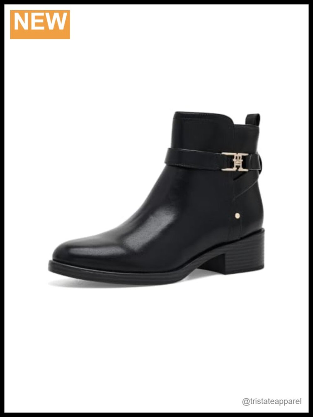 Faux Leather Ankle Booties with Zipper Closure